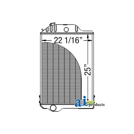 A & I Products Radiator 39" x26.5" x10" A-AR48735